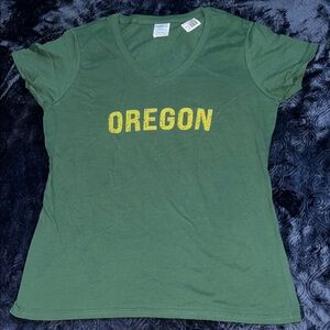 Green University of Oregon Women's Tee (Ladies S)